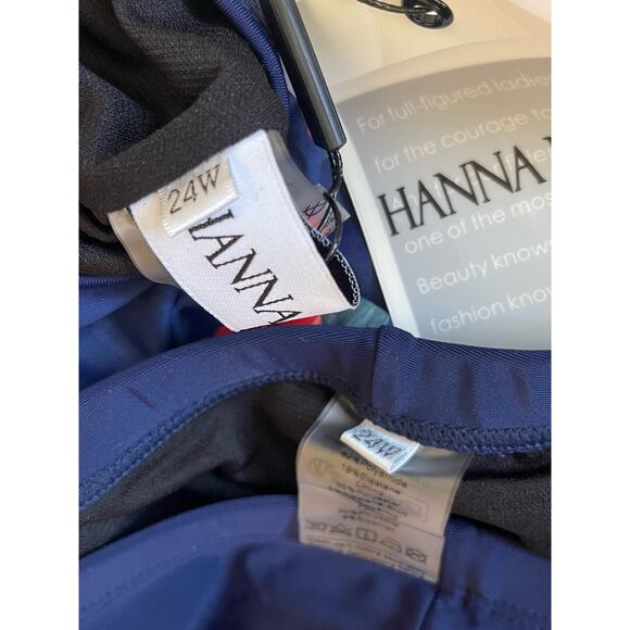 Hanna Nikole Womens Plus Size Tankini Swimsuit  Bathing Suits Plus Size 24W - Picture 7 of 10